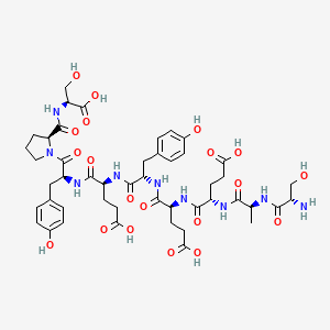 Chemical structure of H-Ser-ala-glu-glu-tyr-glu-tyr-pro-ser-oh