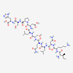 Chemical structure of Cholecystokinin (10-20)