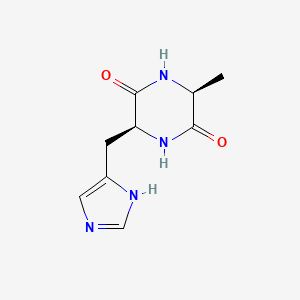 Chemical structure of Cyclo(-Ala-His)