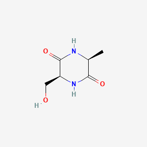 Chemical structure of Cyclo(-Ala-Ser)