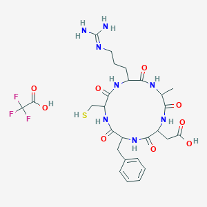 Chemical structure of Cyclo(-Arg-Ala-Asp-D-Phe-Cys)