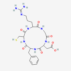 Chemical structure of Cyclo(RGDfC)