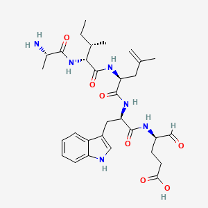 Chemical structure of Cyclo(-D-Glu-Ala-D-allo-Ile-Leu-D-Trp)