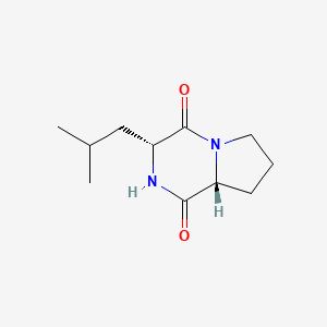 Chemical structure of Cyclo(-D-Leu-D-Pro)