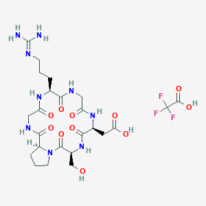 Chemical structure of Cyclo(Gly-Arg-Gly-Asp-Ser-Pro)