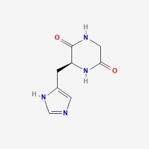 Chemical structure of Cyclo(-Gly-His)