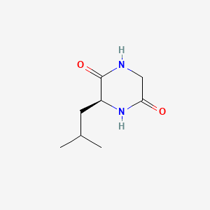 Chemical structure of Cyclo(-Gly-Leu)