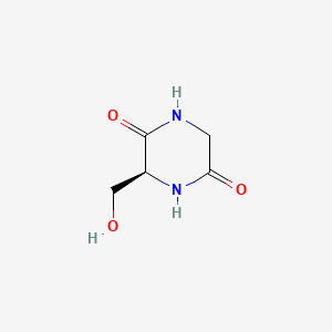 Chemical structure of Cyclo(-Gly-Ser)