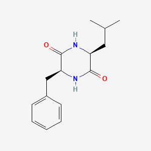 Chemical structure of Cyclo(-Leu-Phe)