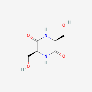 Chemical structure of Cyclo(-Ser-Ser)