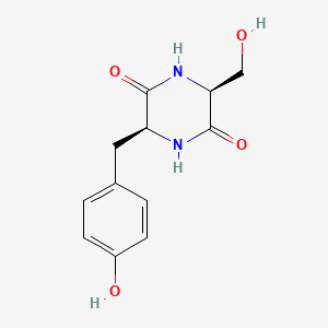 Chemical structure of Cyclo(-Ser-Tyr)
