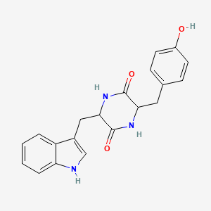 Chemical structure of Cyclo(-Trp-Tyr)