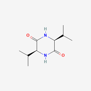 Chemical structure of Cyclo(-Val-Val)