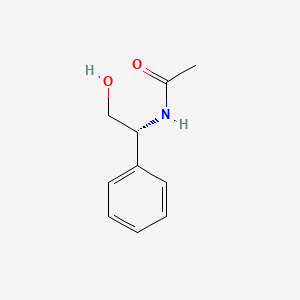 Chemical structure of D(-)-Ac-α-phenylglycinol