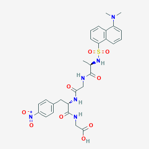 Chemical structure of N-Dansyl-D-ala-gly-4-nitro-phe-gly