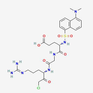 Chemical structure of Dansyl-Glu-Gly-Arg-chloromethylketone