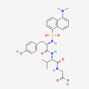Chemical structure of Dansyl-tyr-val-gly