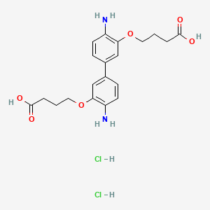 Chemical structure of Dicarboxidine · 2 HCl