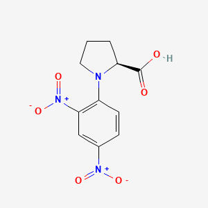 Chemical structure of Dnp-Pro-OH