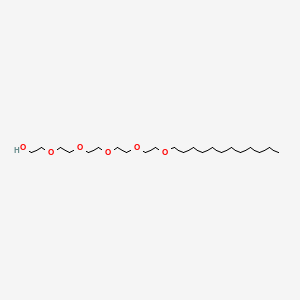 Chemical structure of Dodecyl pentaethylene glycolether