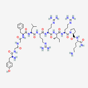 Chemical structure of Dynorphin A (1-11) amide