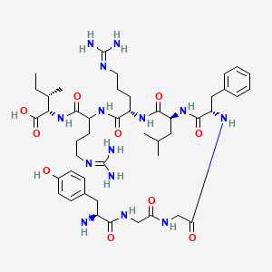 Chemical structure of Dynorphin (1-8)
