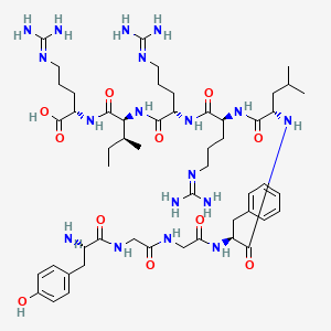 Chemical structure of Dynorphin A (1-9)