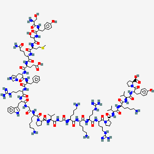 Chemical structure of Endo-4a-Glu-ACTH (1-24) (human, bovine, rat)