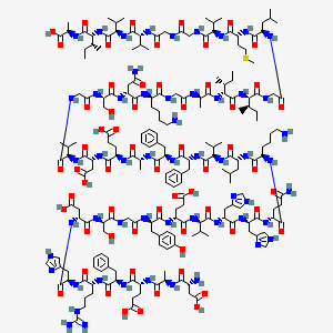 Chemical structure of ent-Amyloid β-Protein (1-42)