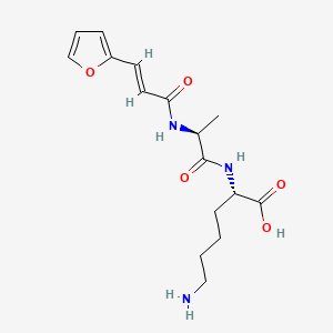 Chemical structure of FA-Ala-Lys-OH