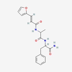 Chemical structure of FA-Ala-Phe-NH₂