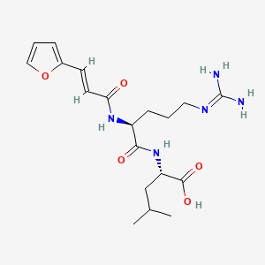Chemical structure of FA-Arg-Leu-OH