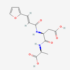 Chemical structure of FA-Asp-Ala-OH