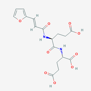 Chemical structure of FA-Glu-Glu-OH