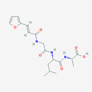 Chemical structure of FA-Gly-Leu-Ala-OH