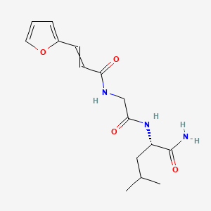 Chemical structure of FA-Gly-Leu-NH₂