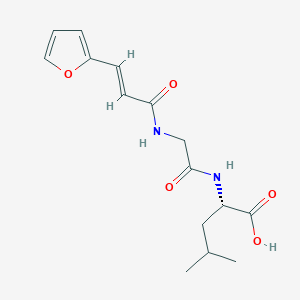Chemical structure of FA-Gly-Leu-OH