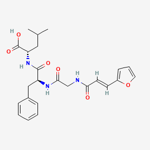 Chemical structure of FA-Gly-Phe-Leu-OH