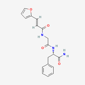 Chemical structure of FA-Gly-Phe-NH₂