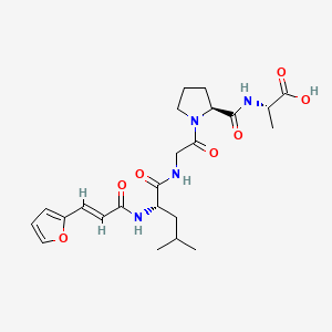 Chemical structure of FA-Leu-Gly-Pro-Ala-OH