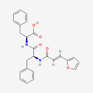 Chemical structure of FA-Phe-Phe-OH