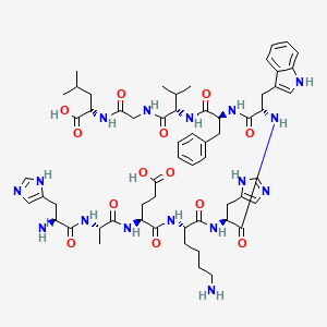 Chemical structure of FGF acidic I (102-111) (bovine brain)
