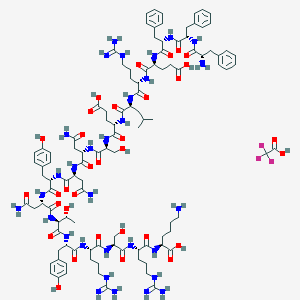 Chemical structure of FGF basic (93-110) (human, bovine)
