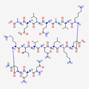 Chemical structure of Fibrinogen γ-Chain (117-133)