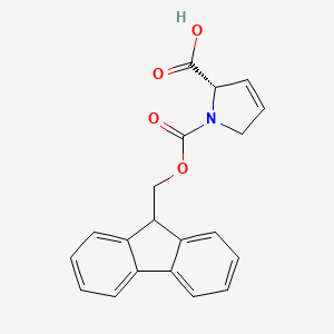 Chemical structure of Fmoc-3,4-dehydro-Pro-OH