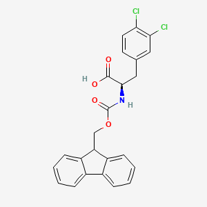 Chemical structure of Fmoc-3,4-dichloro-D-Phe-OH