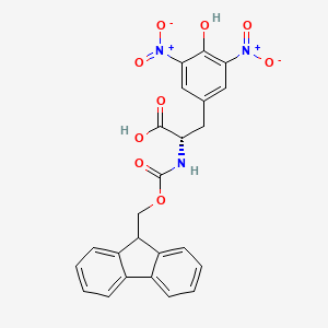 Chemical structure of Fmoc-3,5-dinitro-Tyr-OH