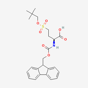 Chemical structure of Fmoc-4-(neopentyloxysulfonyl)-Abu-OH