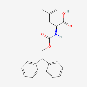 Chemical structure of Fmoc-4,5-dehydro-Leu-OH