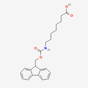 Chemical structure of Fmoc-8-aminooctanoic acid